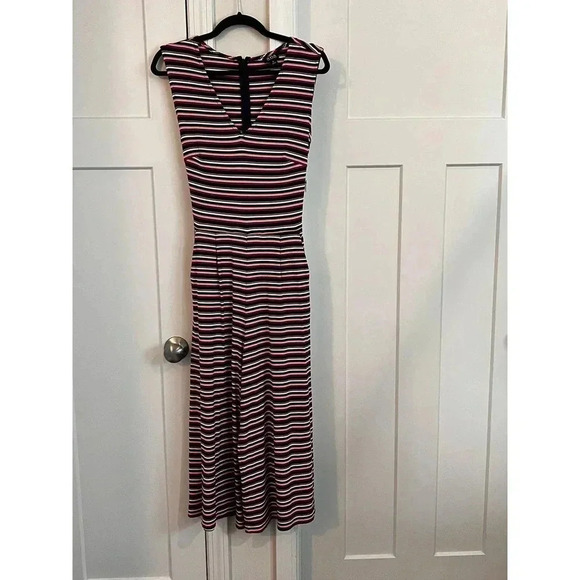 ANA playsuit  romper size medium NWT striped and stretchy - Picture 1 of 6